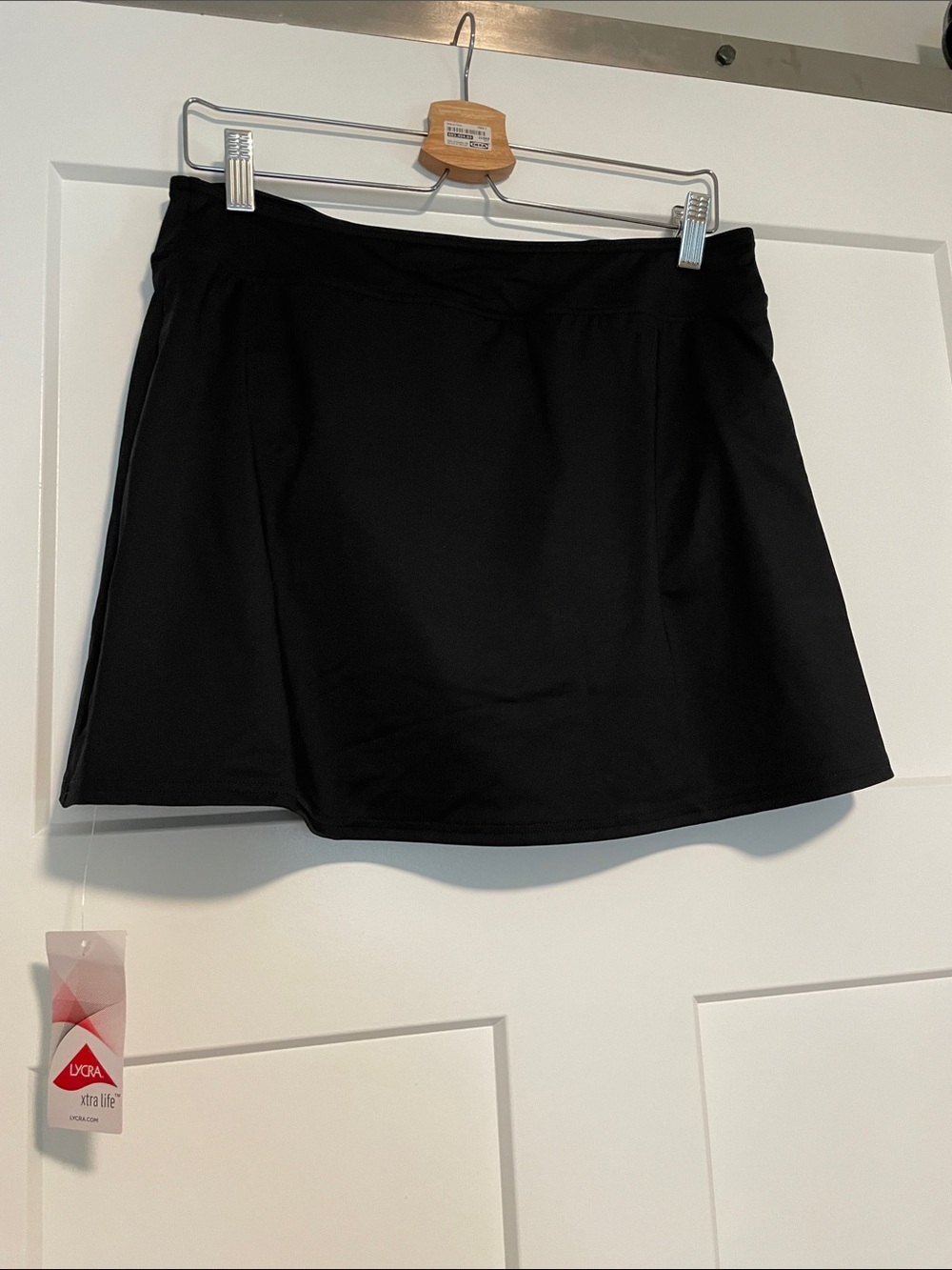 Lands End black swim skirt